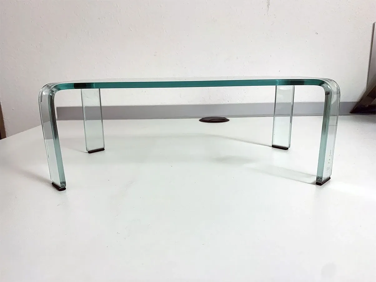 Ragno Mini Collection coffee table in curved glass, Fiam 6