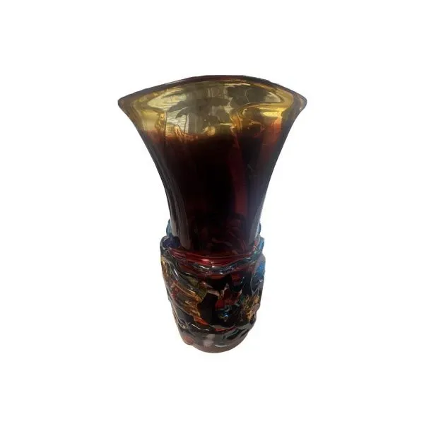 Vaso in vetro di Murano marrone, image