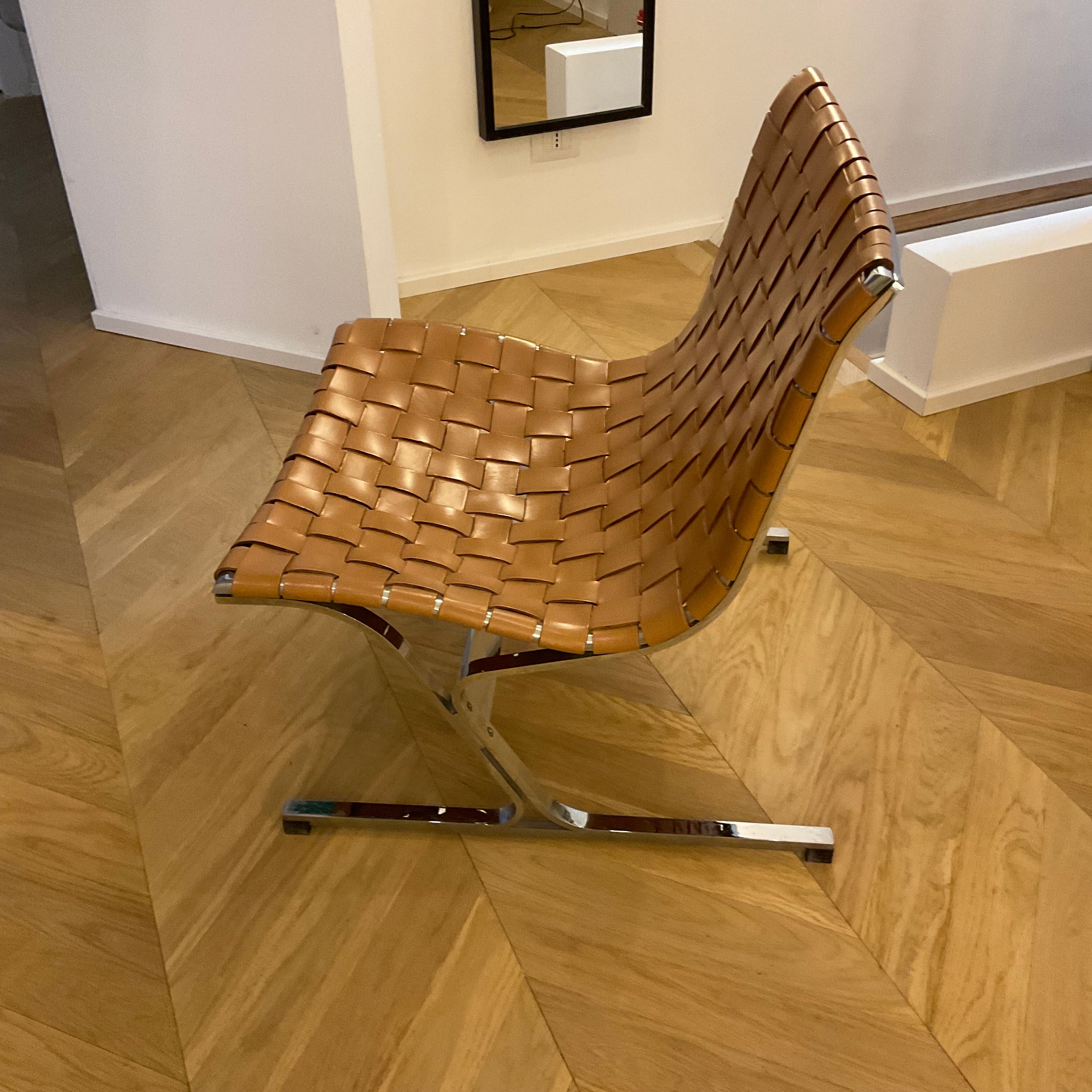 Poltrona Luar in cuoio, ICF DePadova Side