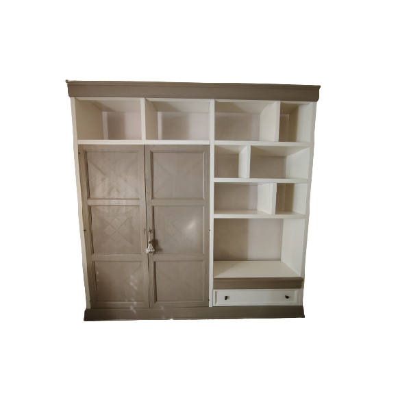 Wooden bookcase with 2 doors, Marchetti image