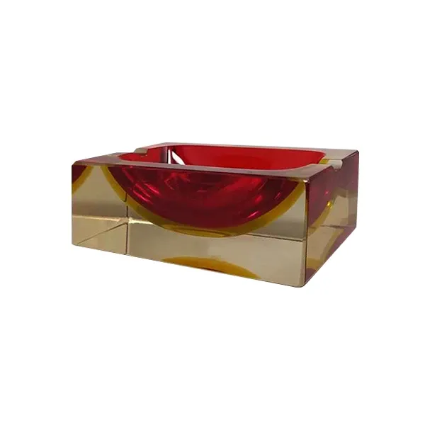 Vintage ashtray by Flavio Poli in Murano glass 