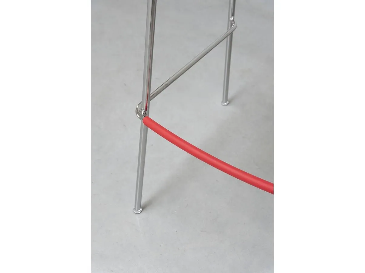 Set of 2 Troy stools in steel and polypropylene (red), Magis 3