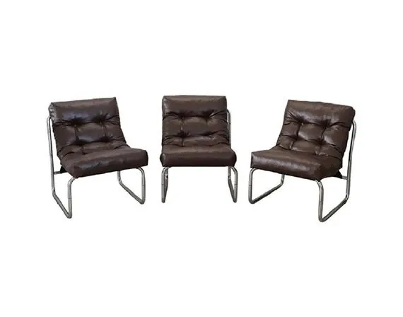 Set 3 1980s armchairs image