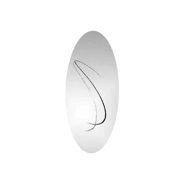 Elliptical mirror with decoration, Cassina image