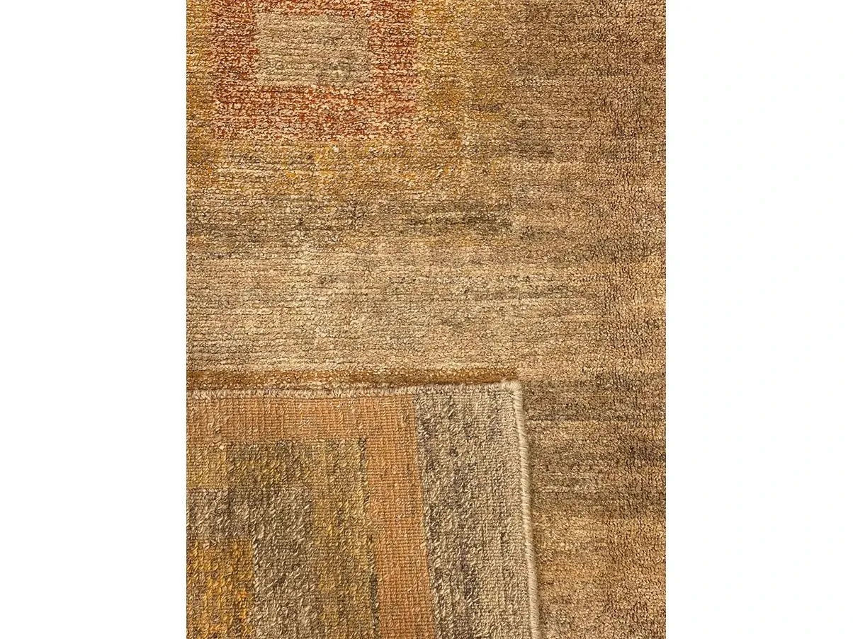 Rechteckiger Nepal-Teppich 43710 aus Wolle und Hanf 