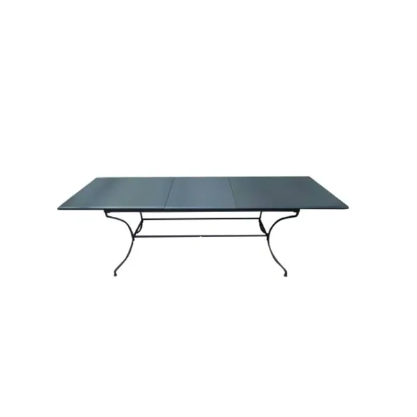 Toscana table in painted galvanized iron (anthracite), Unopiù image