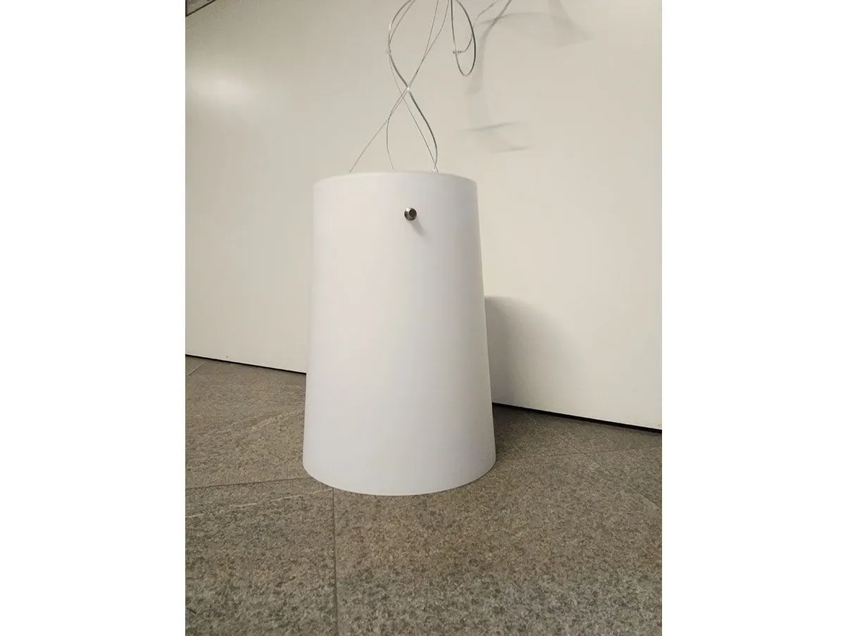 Lampada a sospensione Sera S1 in vetro (bianco), Prandina 1