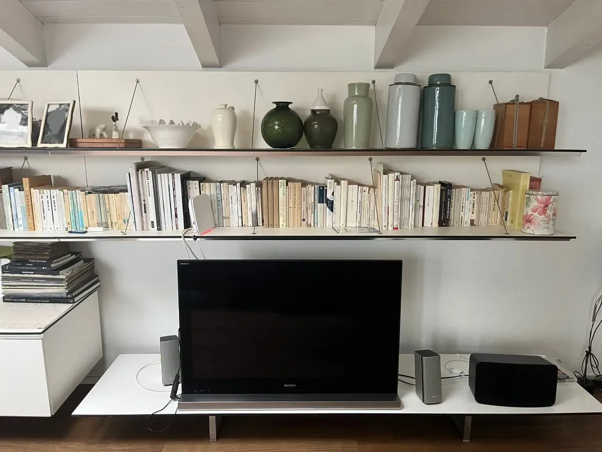 Wohnwand mit Regal Pab Weiß 4