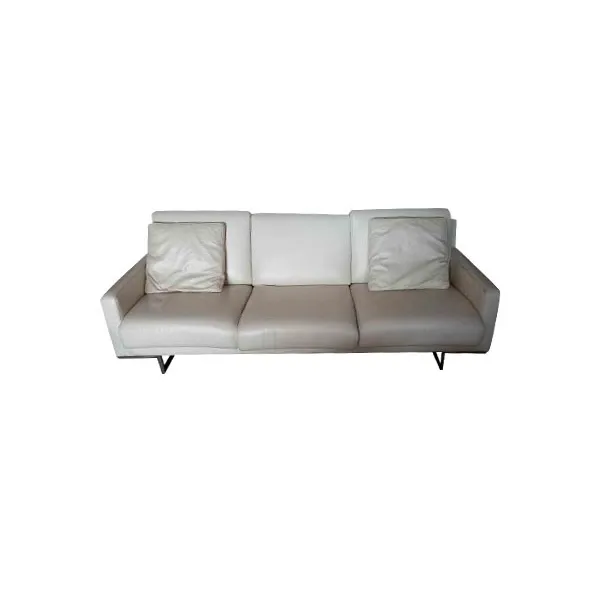 3 seater leather sofa (white), Musa Italia image