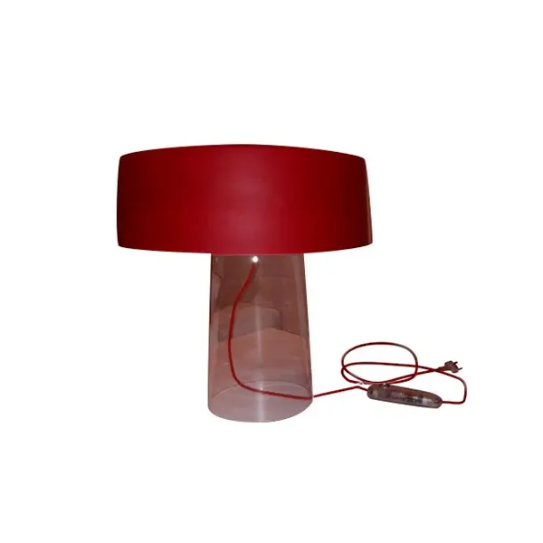 Glam T3 table lamp in glass and metal, Prandina image