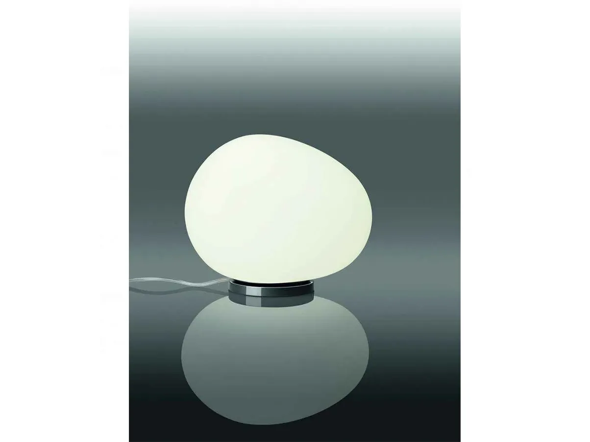 Gregg Midi Tischlampe aus Glas (Graphit) 1