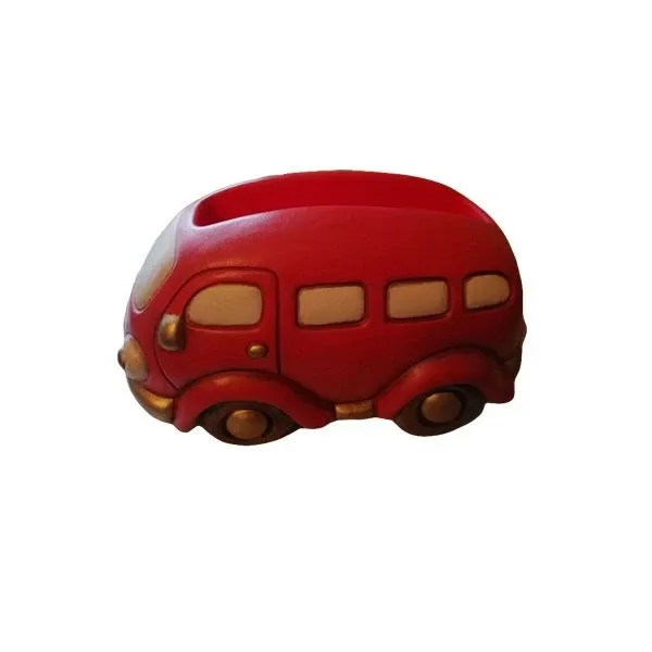 Statuetta Thun Car - Volkswagen T2 ceramica (rosso), Thun image