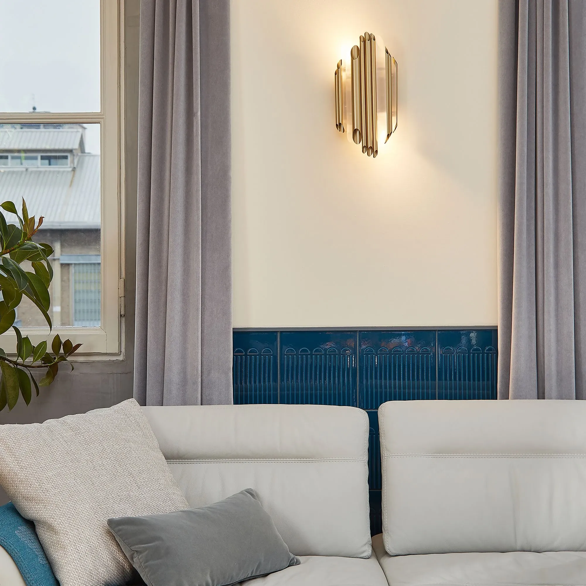 Lampada da parete Bach Ap Large oro 1