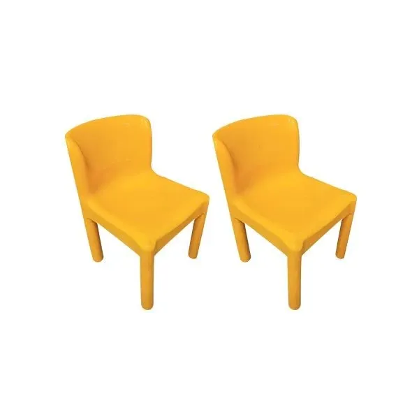 2er-Set Vintage Stühle Monoblock 4875 (70er Jahre), Kartell Deesup