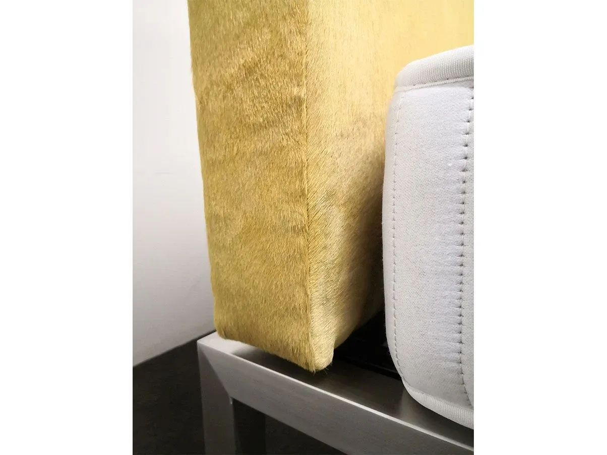 Letto matrimoniale Bed in pelle (oro), Ivano Redaelli 6