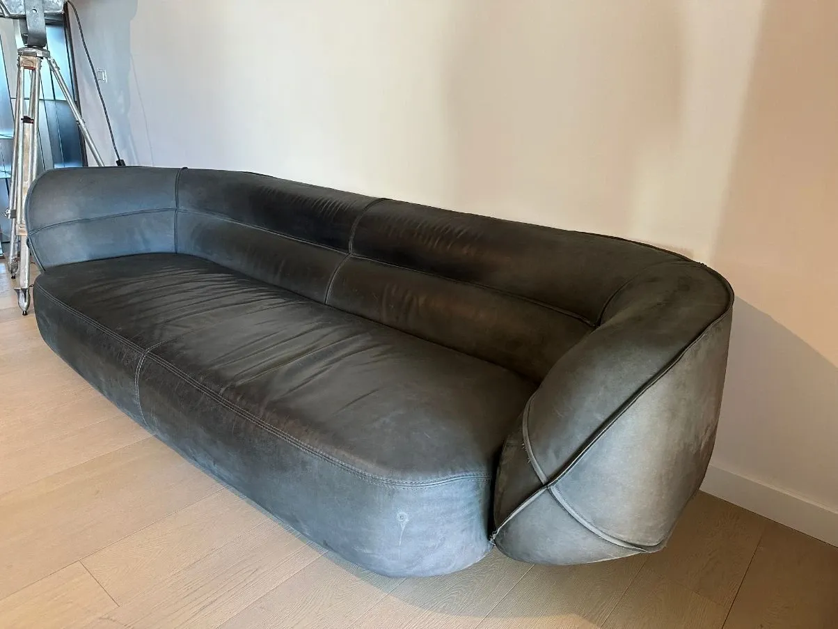 Nubuck leather sofa 2