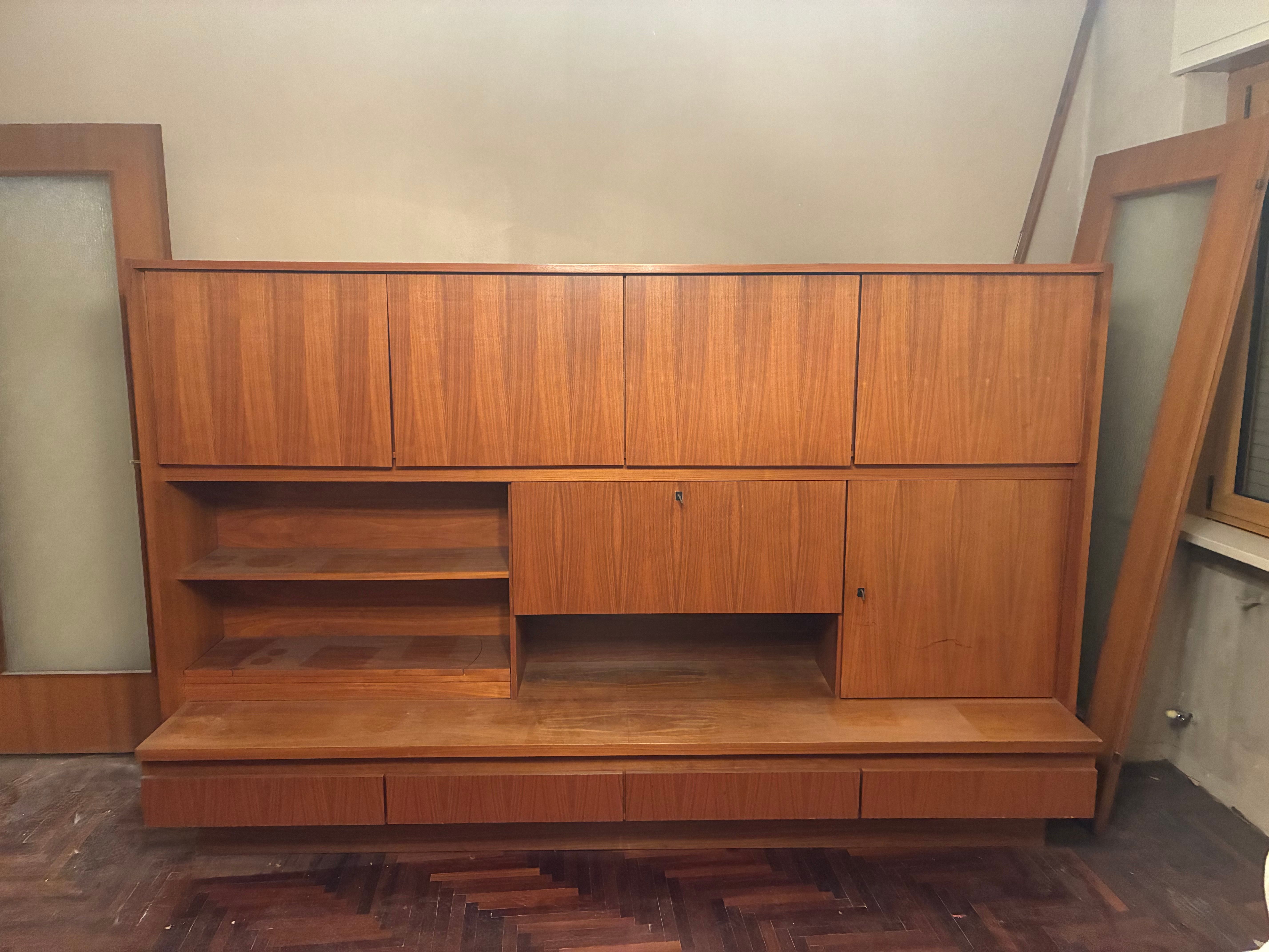 Skandinavisches Design Sideboard aus Holz Vintage 60er 70er Jahre Main