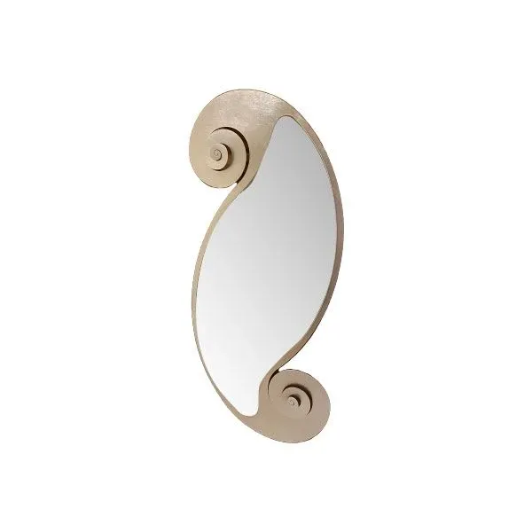 Vintage wall mirror with silver frame, 