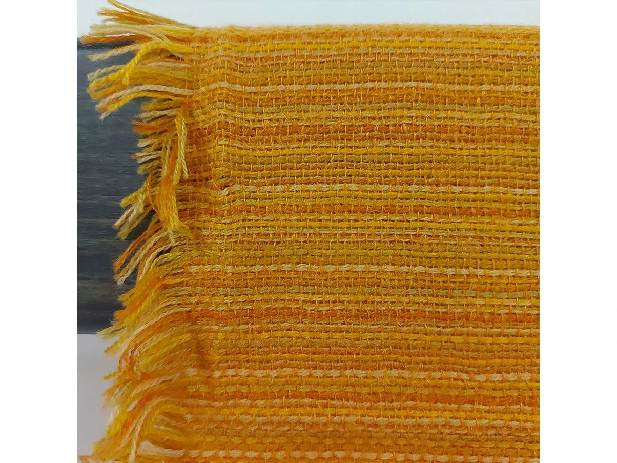 Maxiplaid Jasmine in lana (arancione), Ivano Redaelli 4