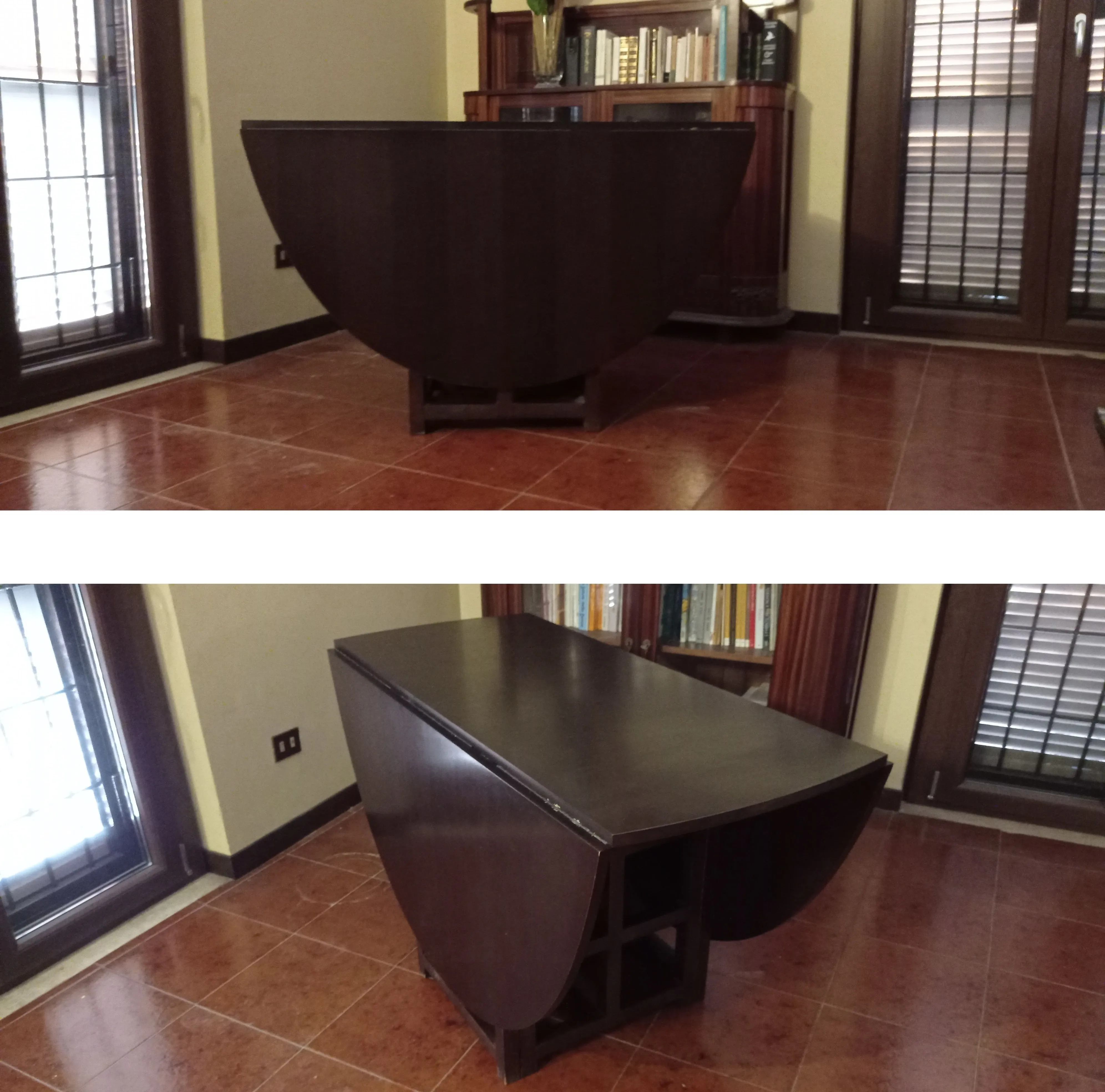 Tavolo DS1 in legno marrone di Charles R. Mackintosh, Cassina 1