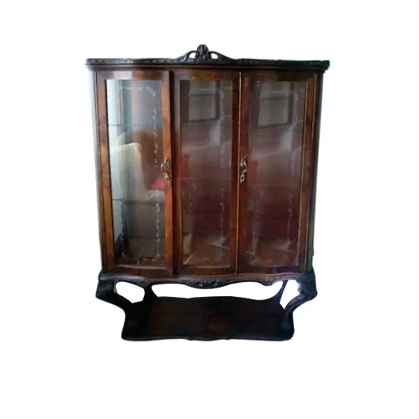 Vintage Chippendale Style Glass Cabinet (1960s), image