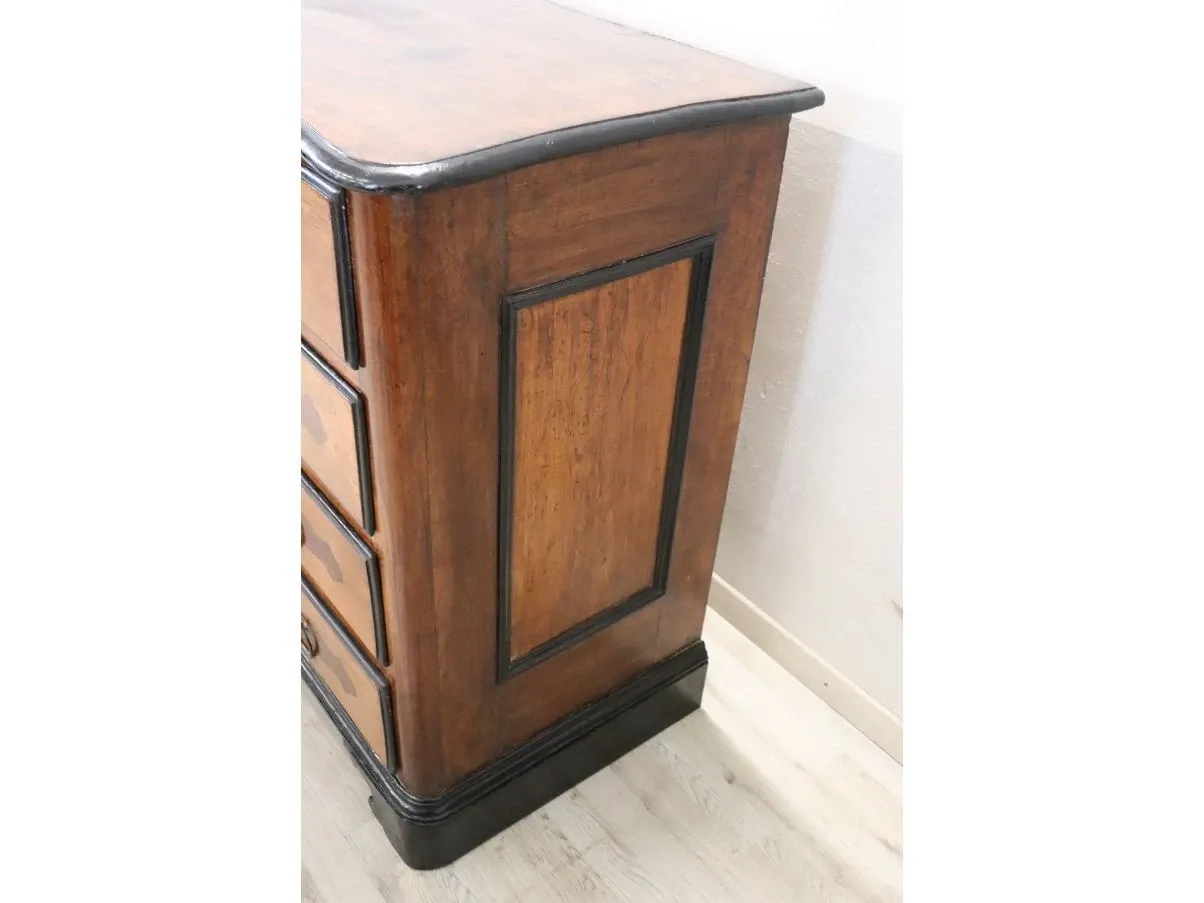 Vintage chest of drawers in inlaid walnut wood ('600), 4