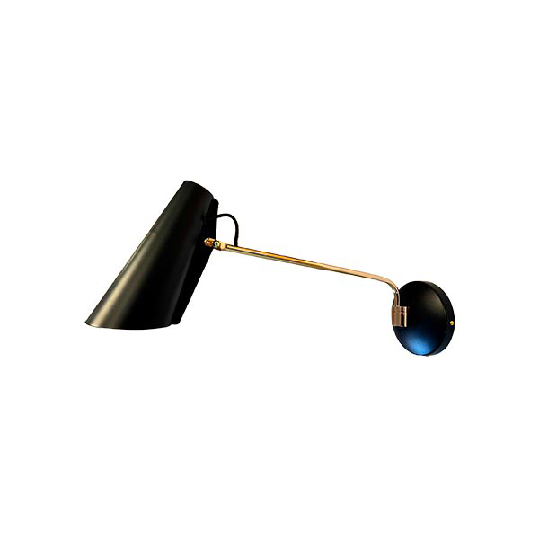 Birdy Long Arm metal (black) wall lamp, Northern image