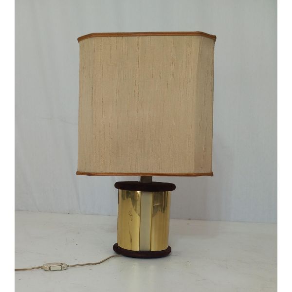 Vintage Messing Tischlampe 60er Jahre image