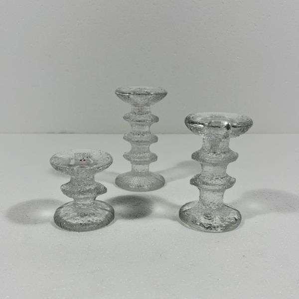 Set di 3 portacandele Festivo di Timo Sarpaneva (anni '70), Iittala image