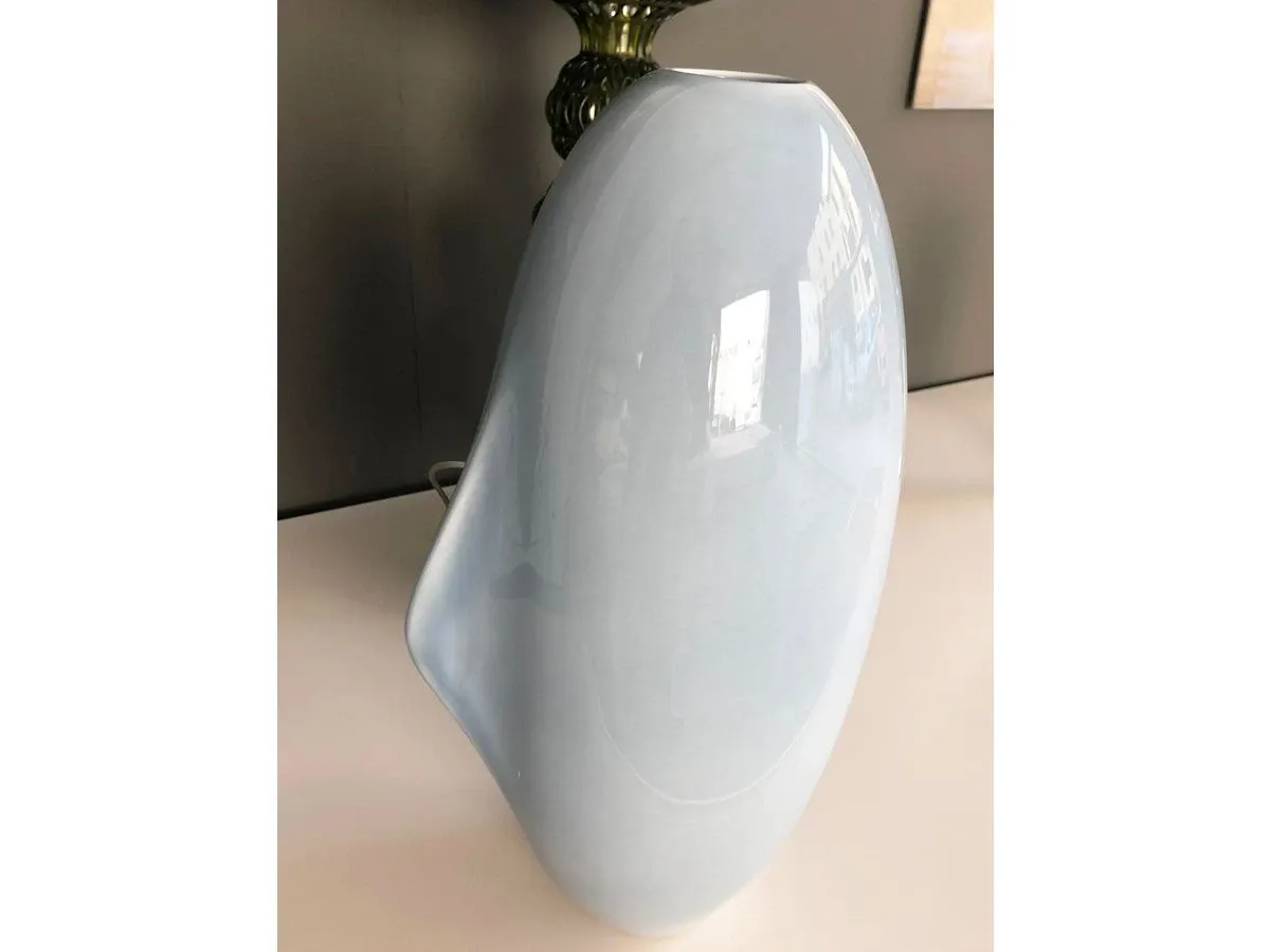 Elice (blue) glazed ceramic vase