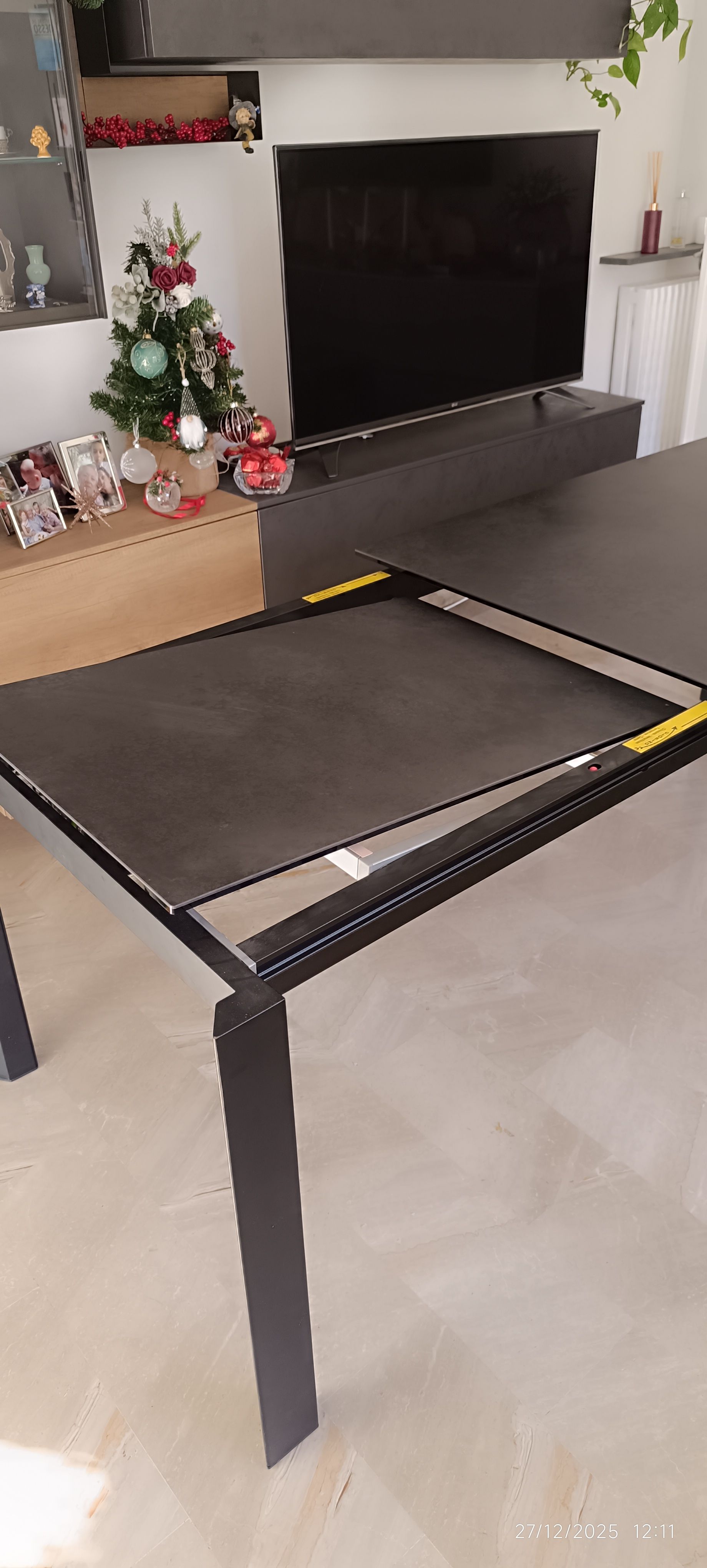 Duc Ausziehbarer Tisch aus Sicherheitsglas Brand