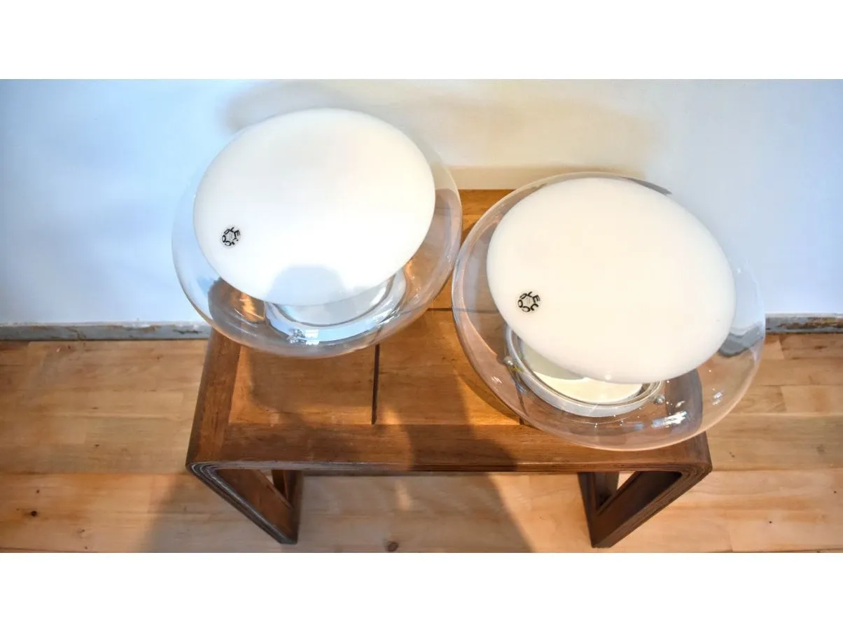 Set 2 plafoniere Gill vintage (anni '60), Leucos 2