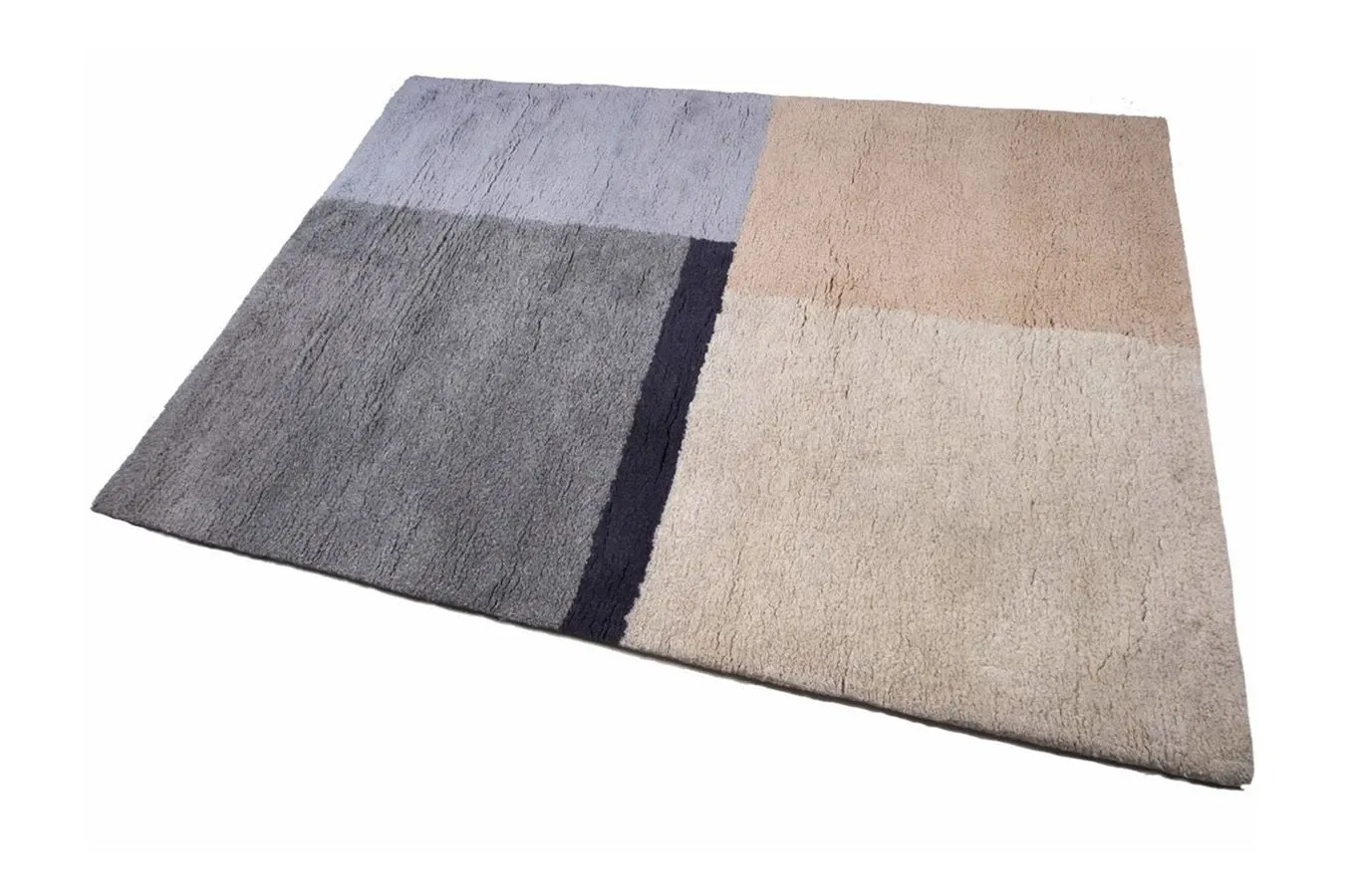 Tappeto in lana Mondrian multicolore 3