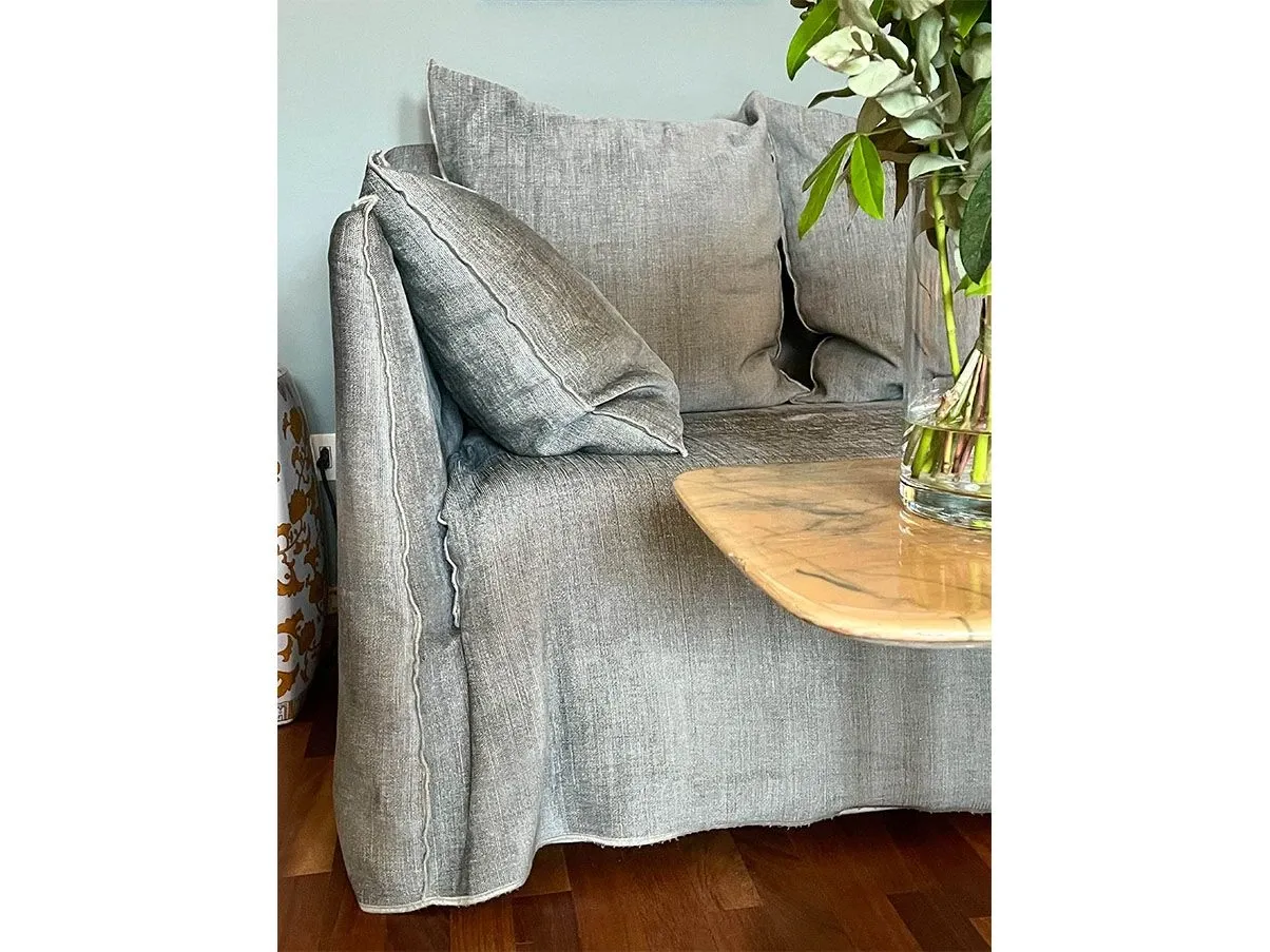 Ghost 3-seater sofa by Paola Navone (green), Gervasoni 4