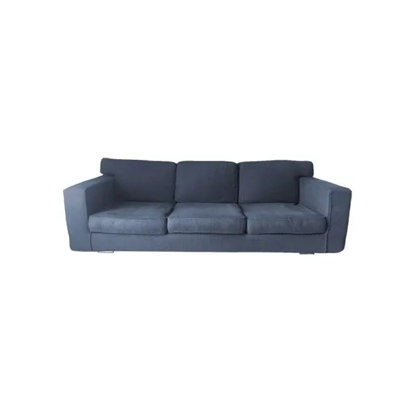 3 seater sofa in removable fabric (blue), Minotti image