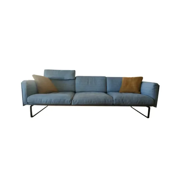 Otto 3-seater sofa by Piero Lissoni in fabric, Cassina image