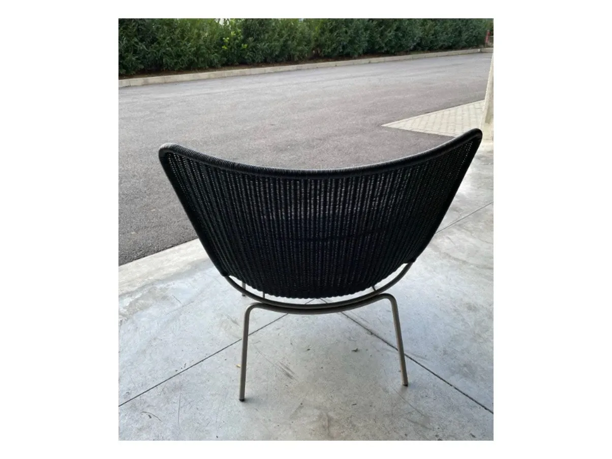 Poltroncina Fibonacci in acciaio grigio, Janus et Cie 2