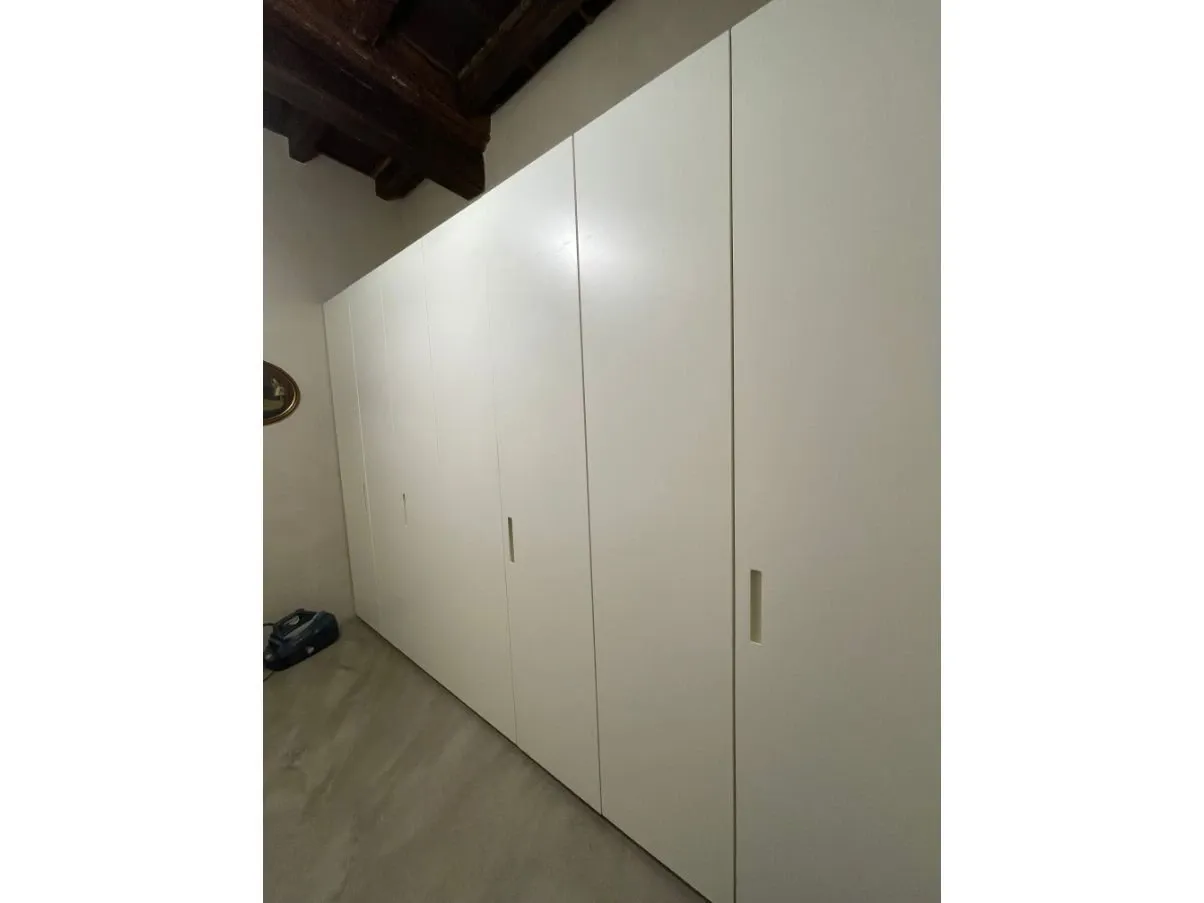6-door wardrobe in white lacquered oak, Porro 3