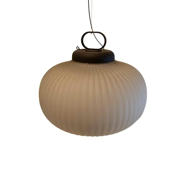 Oriental Kanji suspension lamp in glass, FontanaArte image