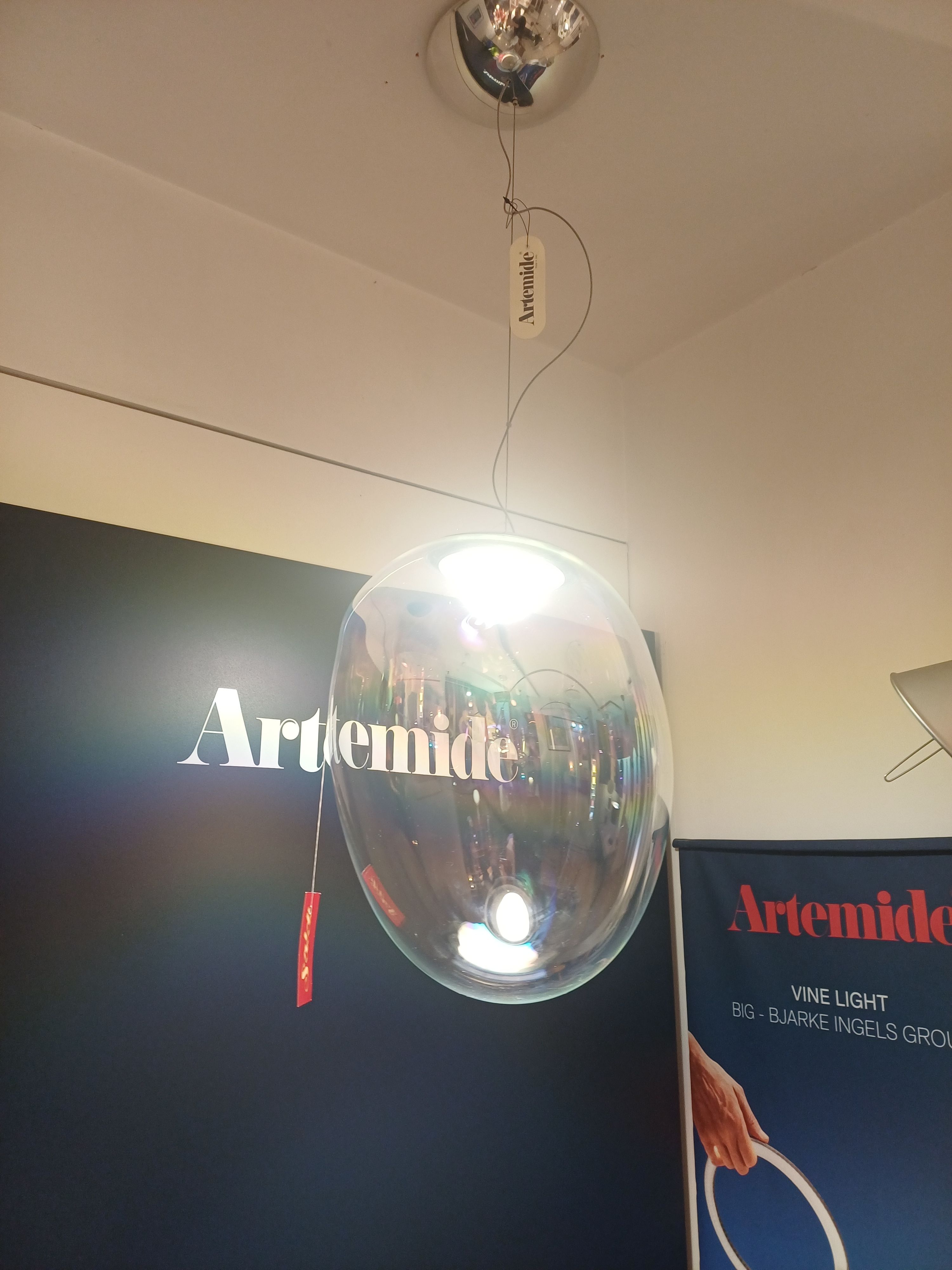 Lampada a sospensione Stellar Nebula in cristallo Side