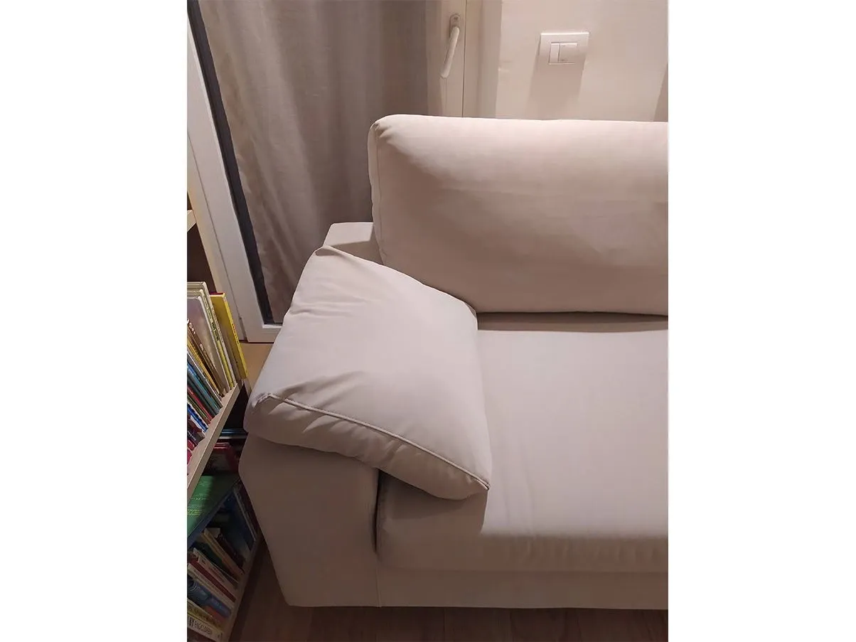 Divano 2 posti Mistral in tessuto sfoderabile, Eikos Divani 3