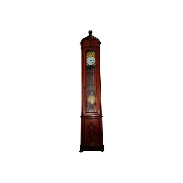 Vintage brown wooden grandfather clock (&#39;800) image