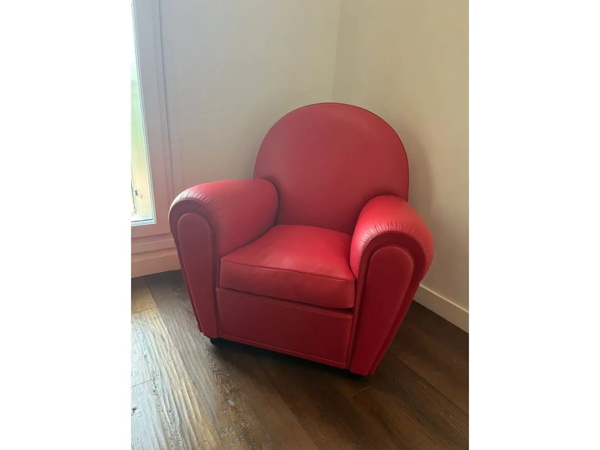 Vanity Fair armchair red n.31709, Poltrona Frau image