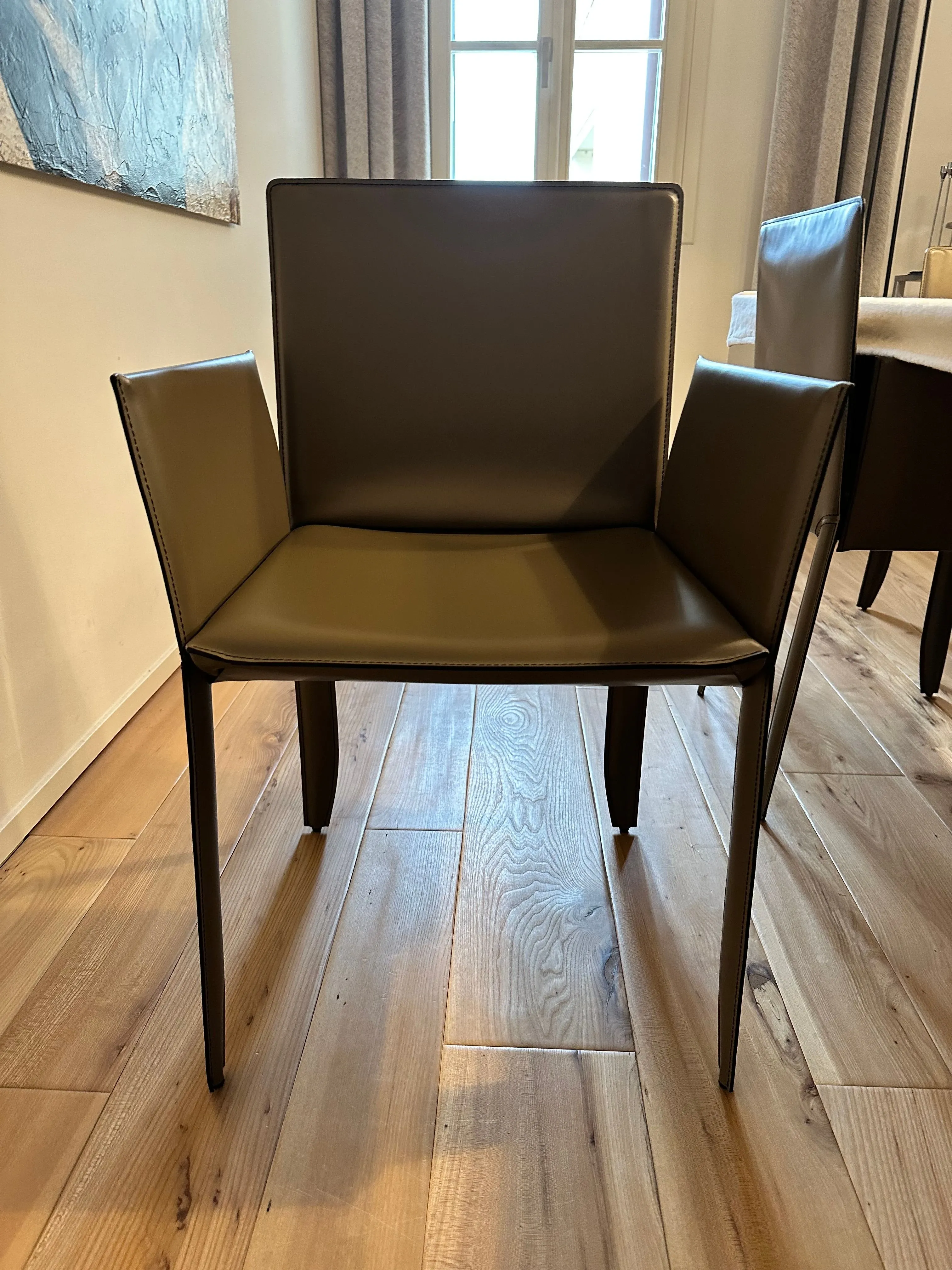 Set of 8 Piuma model armchairs 1
