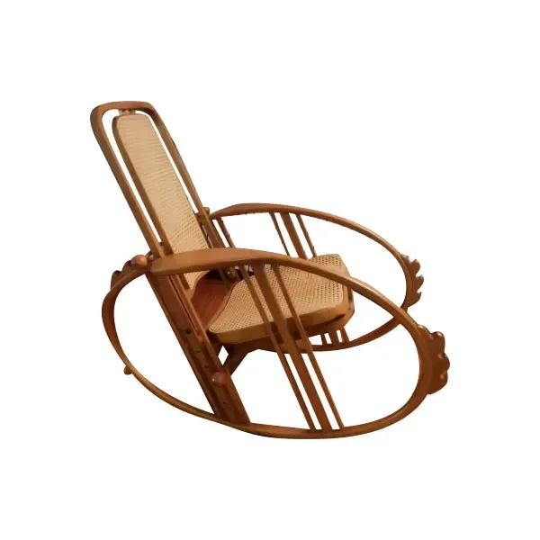 Vintage Vienna Straw Rocking Chair by Antonio Volpe, image