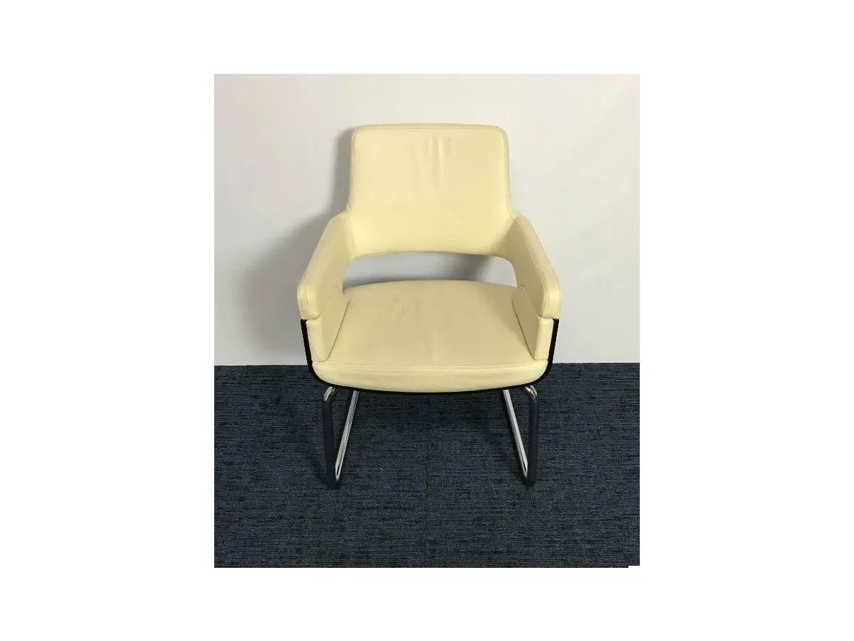 Freischwinger Stuhl mit Armlehnen S847 1