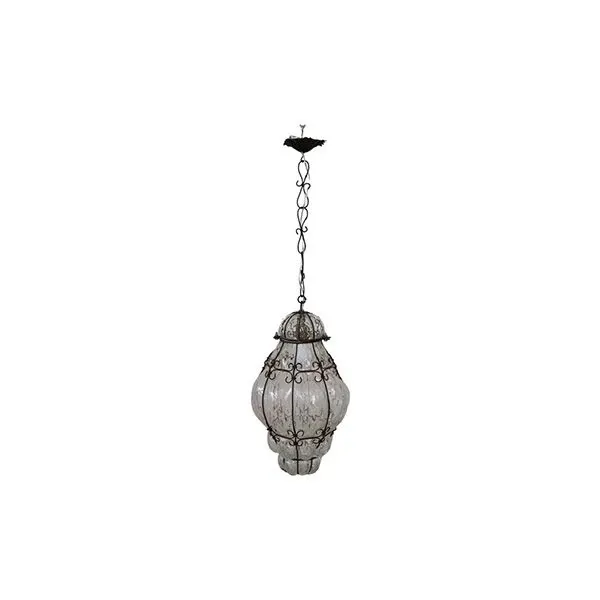 Lampada a sospensione in vetro di Murano vintage (anni'20) 
