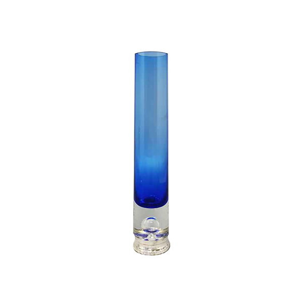 Vintage Murano glass vase (blue), image