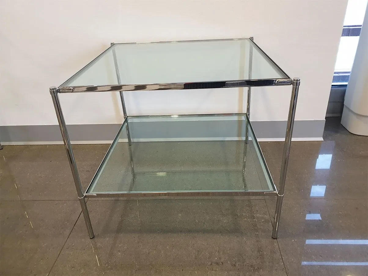 Montecarlo T12 coffee table with 2 glass shelves 2