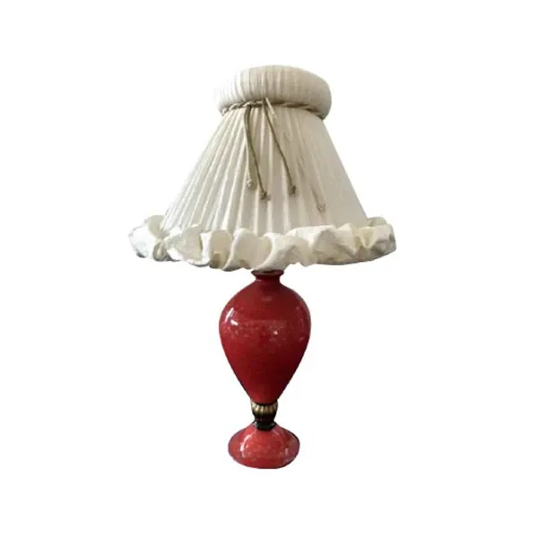 Table lamp in red crystal, IPM light image